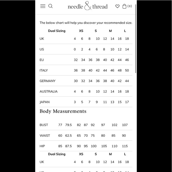 Needle & thread garden flower blue dress size 2 - Picture 15 of 16